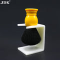 JDK 1pc Beard Brush White Color Shaving Brush Stand Barber Tool Holder