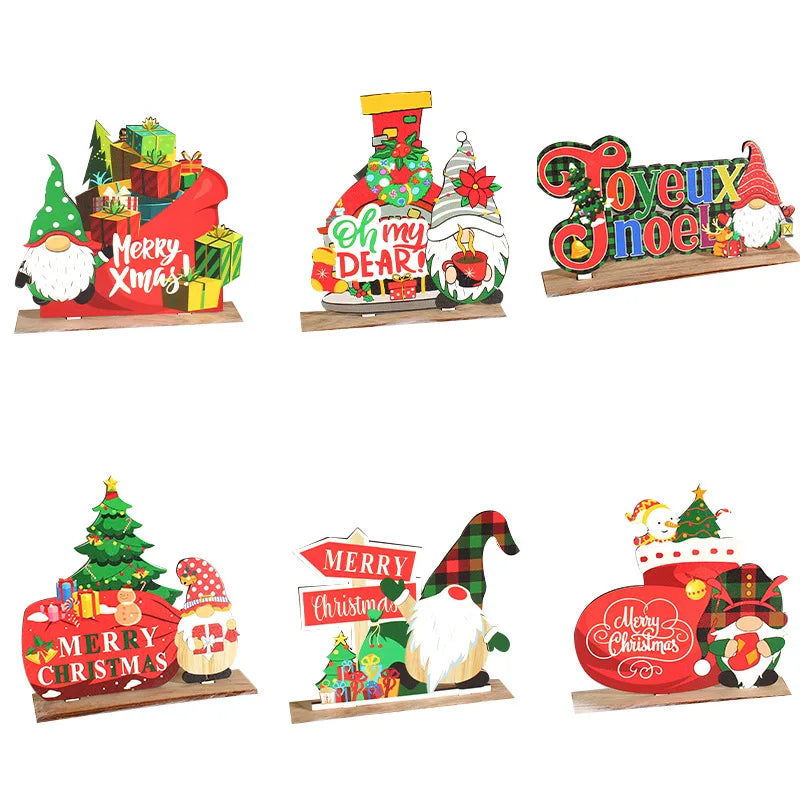 Custom Printed Anime Wooden Standee Christmas Decorations Signage Cartoon Advertising Character