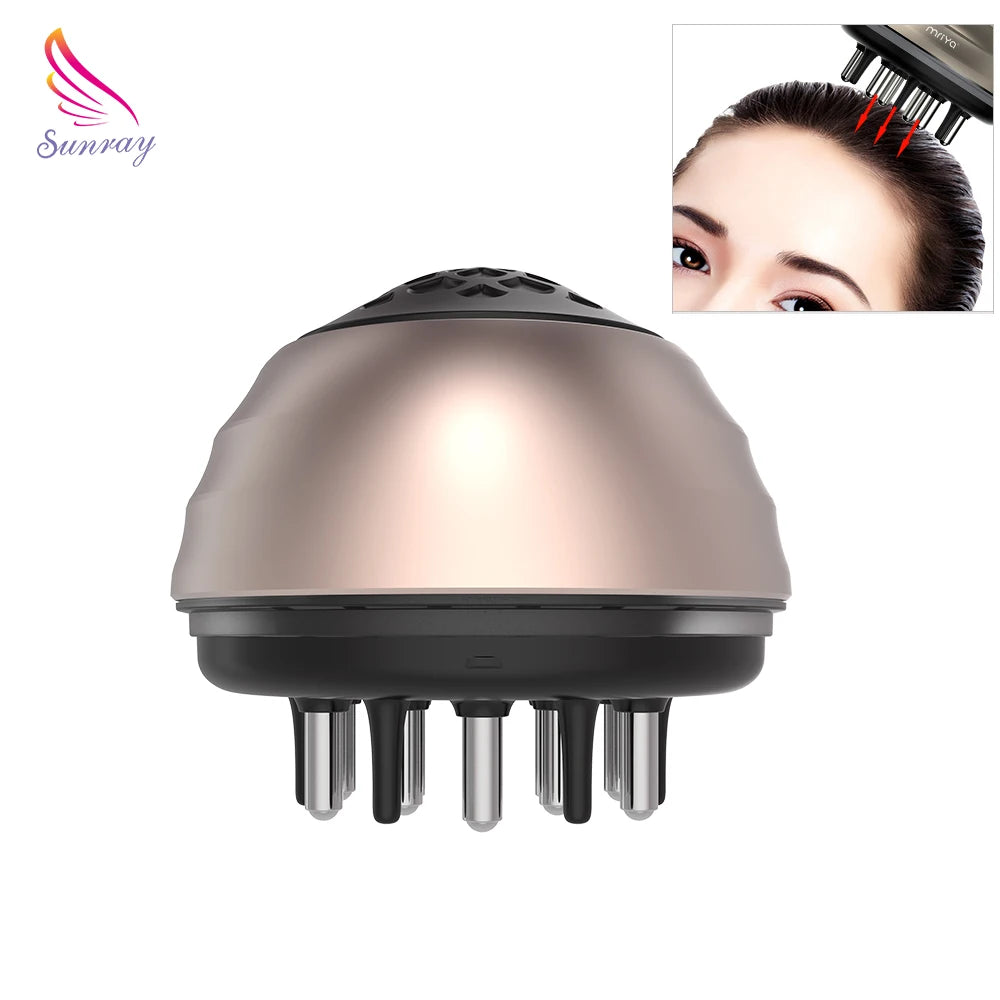 Easy-to-Use Scalp Care Massager with Hair Loss Solution Nourishing Oil Compartment Bottle Applicator and Plastic Handle