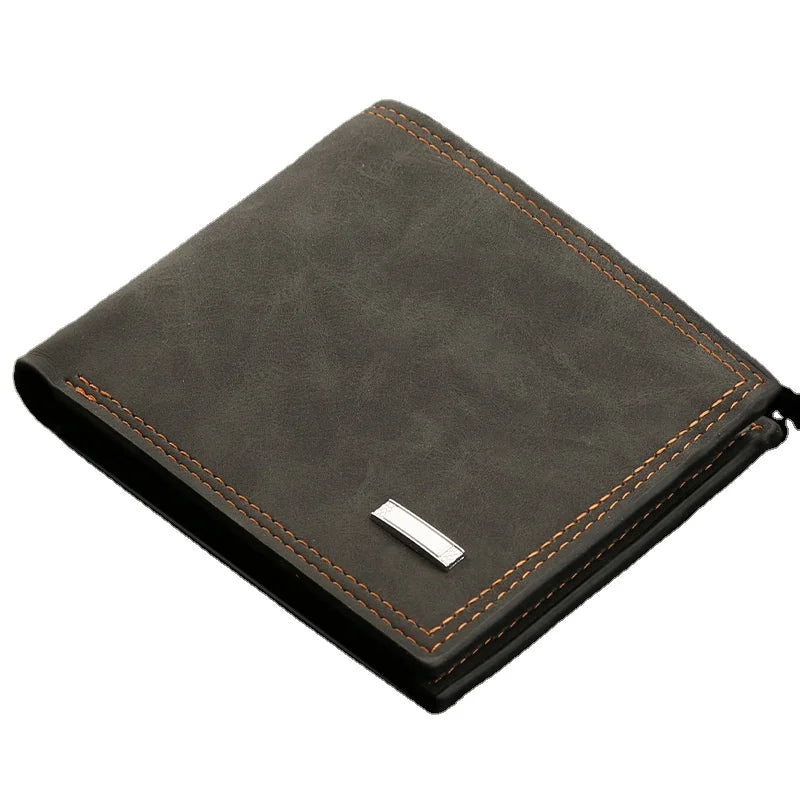Wholesale Custom Retro PU Leather Wallet for Men Slim Fashionable Business Style with RFID Card Passport Holder Travel Cash Use