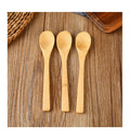 16*3cm Reusable Bamboo Wood Spoon Eco Friendly Mixing Dessert Spoon Japanese Style Kitchen Utensil Spoon for Snacks Ice Cream