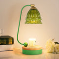 Flower Season Aromatherapy Melted Wax Lamp Metal Wooden Melted Candle Lamp Ins Diffusing Table Lamp Smokeless Temperature