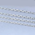Excellent Diamond Cut Cross Chain Permanent Jewelry 925 Sterling Silver Chain