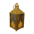 Ramadan Led Golden Iron Mini Wind Lantern Eid Lanterns Home Decoration