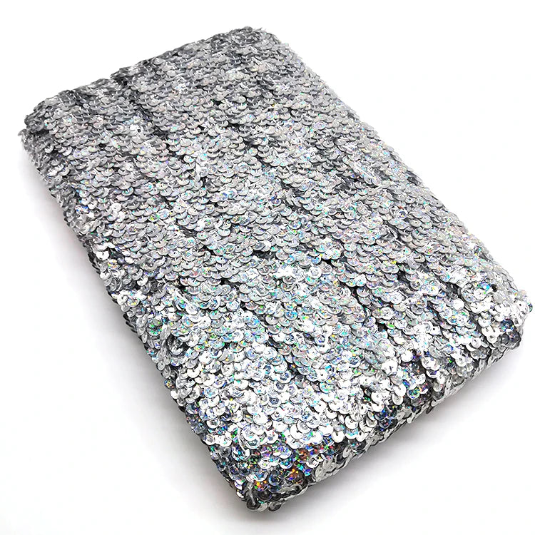 Shiny Wavy Sequin Lace S Shaped Beaded Webbing Fabric Trim for Wedding Dress DIY Craft Decoration Dance Dress Sewing Accessories