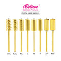 Wholesale Gold Tungsten Carbide With Diamond Super Long Tapered Nail Drill Bits Safety Nail Drill Bit