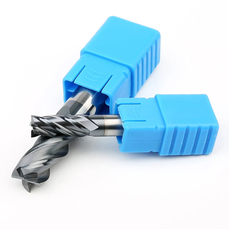 BWIN Cemented Tungsten Carbide Indexable Cutters Flatten 4 Flute HRC45 HRC55 HRC65 Square Solid End Mill
