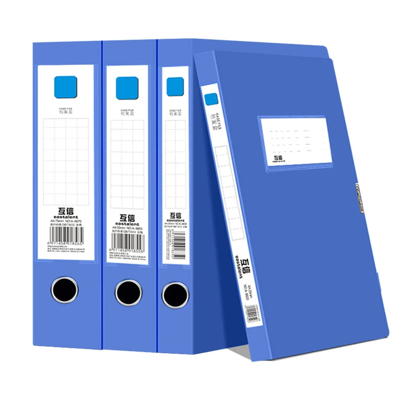 Factory Direct Sale Custom PP Documents Bag Large Capacity A4 FC Paper 35mm 55mm 75mm 100mm Width File Box for Office