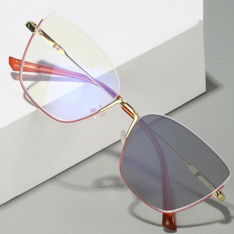 Accessories Cat Eye Flat Lens Metal Frame Round Glasses Square Photochromic Photogray Lunett Shades 2025 Eyewear Spectacles