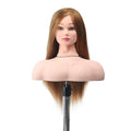Factory Outlet Cosmetology Mixed Human Hair Salon Practice Hairdresser Mannequin Head With Hair for Training