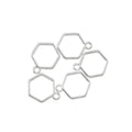 YuenZ 7Color Mini Hexagon Charm Hollow Glue Blank Pendant Tray Bezel Charms DIY Bracelet Necklace Handmade Bezel Mold