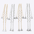 HJR-200 Underwear Jewelry Accessories Decorative Alloy Chain with Beaded Bra Straps Adjustable Shoulder Strap for Ladies Bra