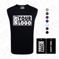 CB050-MS203 Men's Sleeveless Polyester Tank Top Quick-Drying Breathable Vest with Custom Logo Print Wholesale Sublimation Design