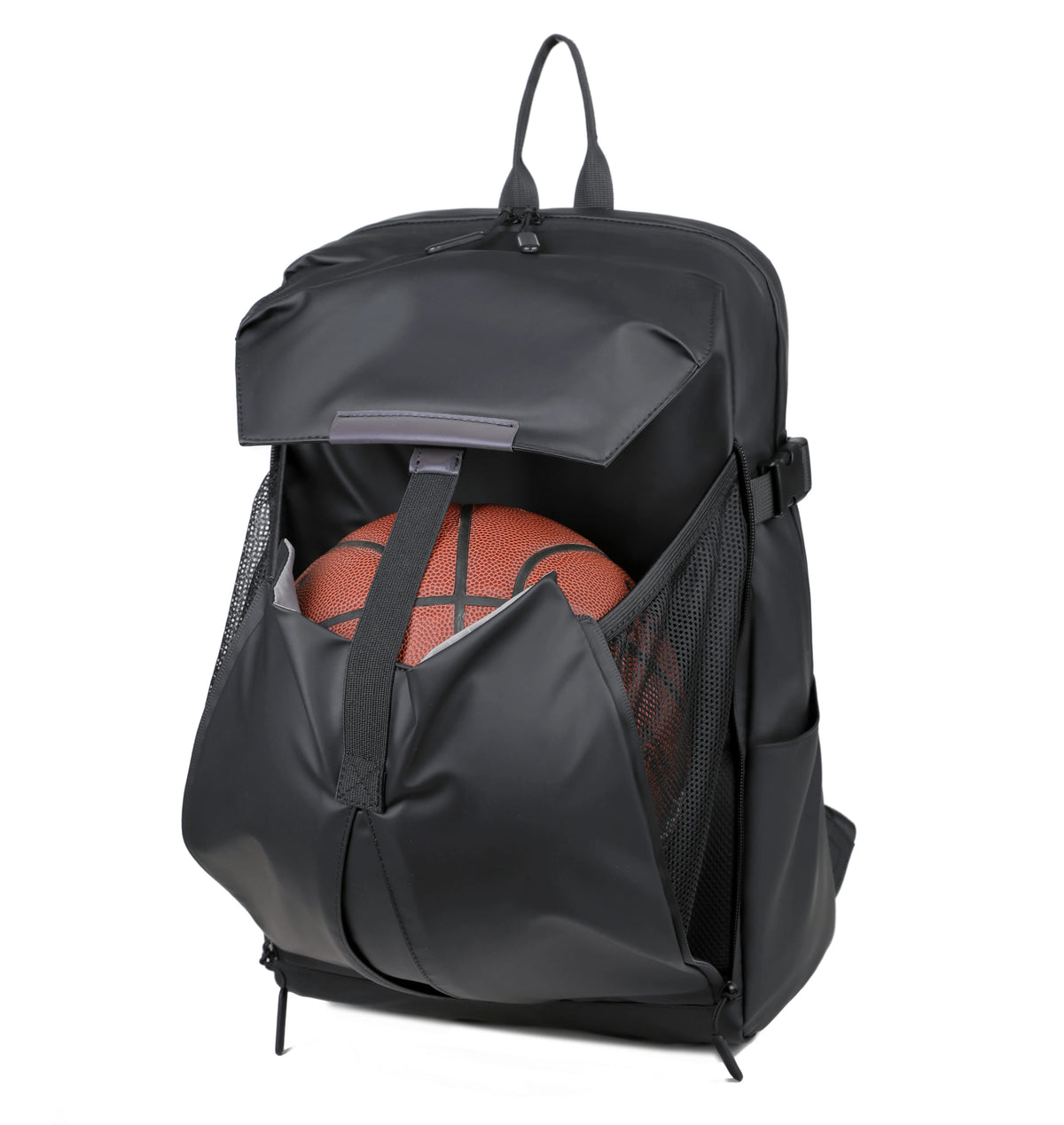 Wholesale Custom Basketball Backpack for Men Fashion Style with Open Closure Polyester Lining USB & Waterproof Features