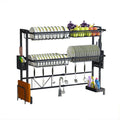 Storage Holders & Racks Over the Sink Dish Drying Rack Organizer Kitchen Black Kitchen Accessories Metal Multifunction Cheap