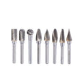 Tungsten Steel Grinding Head Double-grain Rotary File Milling Cutter Set for Woodworking and Sculpture