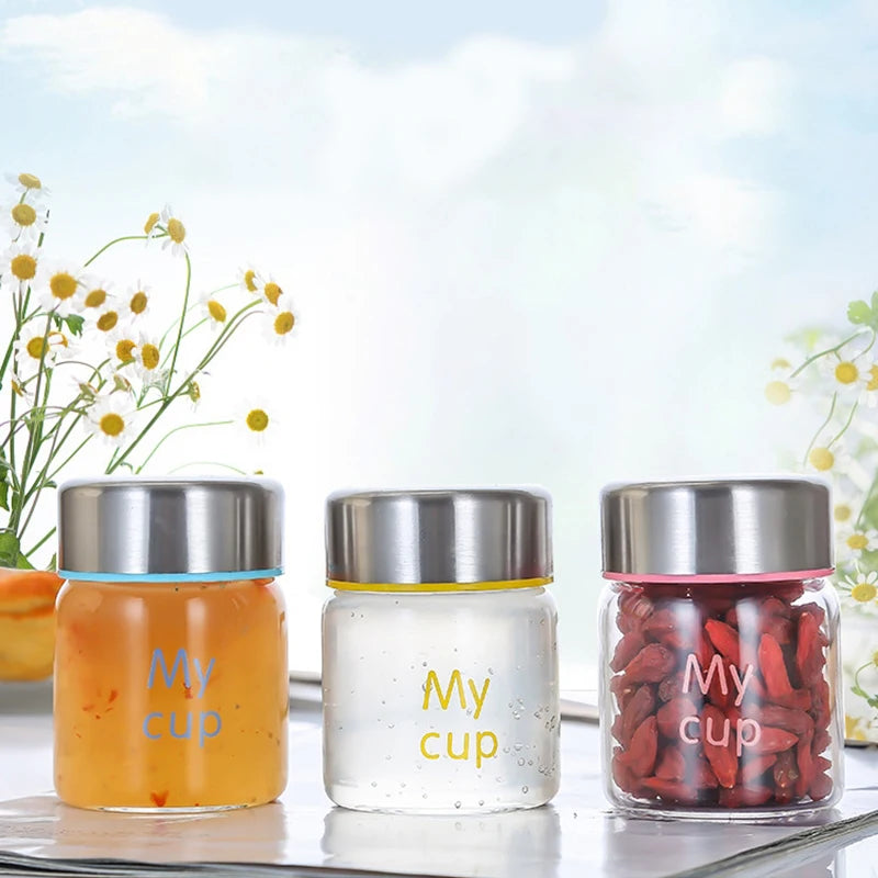 JM 100Ml 150Ml 200Ml Food Grade Round Food Jars Glass Containers for Honey in Bulk