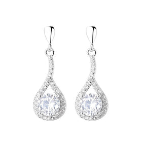Yaeno Fine Jewelry Sterling Silver 925 Dangle Earrings for Women Wedding Jewelry