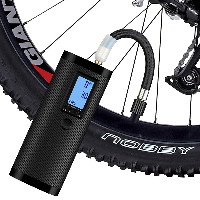 Newo 2020 Cycle Accessories Hot Sale Lightweight Automatic Battery Operated Portable Car Tyre Inflator for Bike
