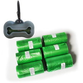 Biodegradable Dog Poop Bags with Silicone & PE Material Eco-Friendly Leak Proof Disposable Bags with Dispenser