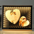 Sublimation Blank Custom 3D LED Magic Mirror Photo Frame for Gifts/Decoration