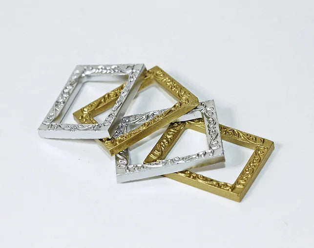 1:12 Dollhouse Miniature Art Deco Resin Photo Frame for Baptism & Anniversary Home Decoration DIY Accessory