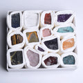 Customized Crystal Gift Box Set Natural Healing Raw Crystal Rough Stone Random Mixing Rose Quartz Amethyst Block Shape