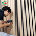 Simple Design Wooden Strip Background Wall Factory Custom Offers 30 Natural Wood Grain Options