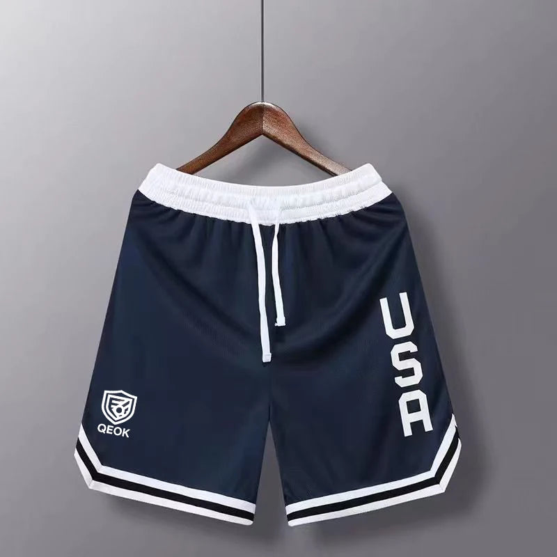 Hot Selling 100% Polyester Sublimation Logo Embroidery Basketball Shorts