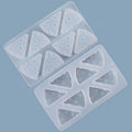 8 Cavities Cheese Silicone Soap Mold Triangle Cylinder Candle Mold