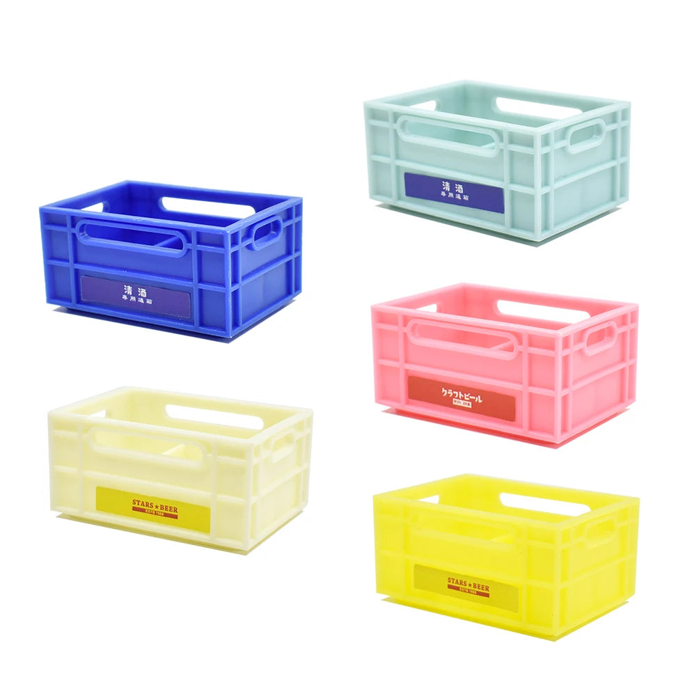 New Style Beer Storage Box Plastic Modle for Doll House Miniature Decoration Play Toys DIY Photography Props