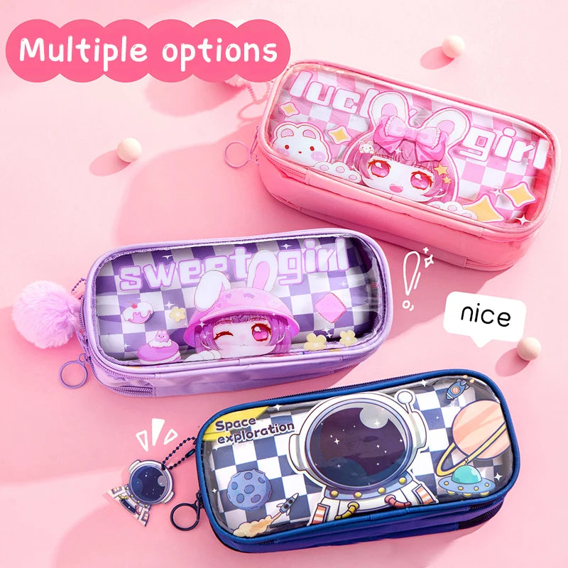 Students Use Cartoon Pencil Bags Children's Stationeries Bags Boys' and Girls' Stationery Bags