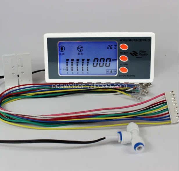 Double TDS Controller LCD Digital Display Micro-Computer Controller With TDS Probe Monitoring Control Board for Ro Water Filter