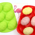 7018 Factory and Stock.mold Silicone Cake.3d Soap Mold 6 Cavity Silicone Cake Mould Jelly Pudding Egg Shape Silicone Cake Mold