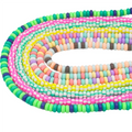 Mixed Color Circular Polymer Soft Ceramic Beads Abacus Spacer Beads DIY Bracelet Hei Shi Necklace Beads