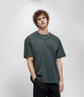 Unisex 220g Custom T-Shirt 100% Cotton Plain Streetwear Oversized Design with Drop Shoulders for Men and Women