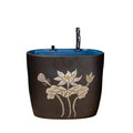 Jingdezhen Hand Made Blue and Grey Balcony Art Mop Pool Ceramic Basin Mop Pool Toilet Wash Mop Basin For Household Use