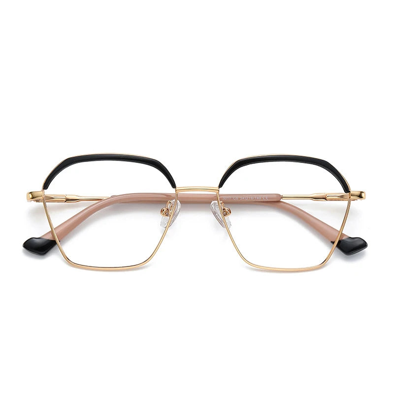 Wholesale Brand Designer Quality Customizable Reader Anti Blue Light Colorful Eyewear Uv Protection Cheap Metal Eyeglass Frames