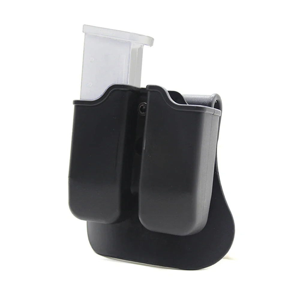 Tactical Right Handed Waist Holster with 9mm Mag Pouch Belt Paddle Hunting Accessory for Men and Women