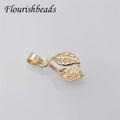 Wholesale Gold Plated Tree Leaf Shape Pendant Bails for DIY Jewelry Making