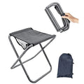WOQI Modern Design Portable Aluminum Tube Folding Chair Stool for Garden Beach Travel Fishing Picnics Outdoor Furniture