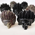 Wholesale Dragon Blood Indian Crystal Skulls Gem Stone Skulls