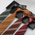 Wholesale Business Striped Necktie Men's 8cm High-end Paisley Patterned Wedding Polyester Tie for Banquet