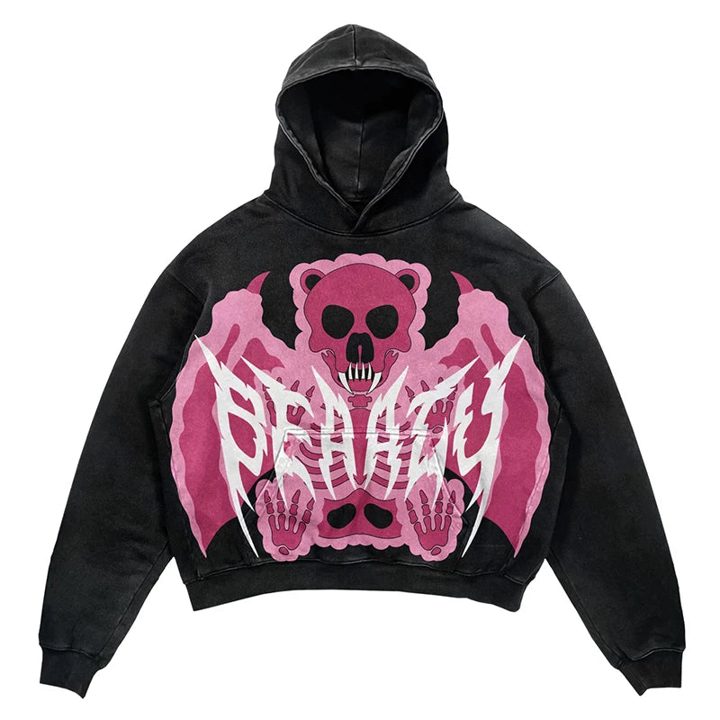 Heavyweight Acid Washed French Terry Super Oversized Hoodie Non-Drawstring Hooded Collar Solid Pattern Digital for Autumn