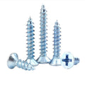 Galvanized M4 M5 M6 Cross Recessed Countersunk Head Self-Tapping Screws Metal Metric Measurement System