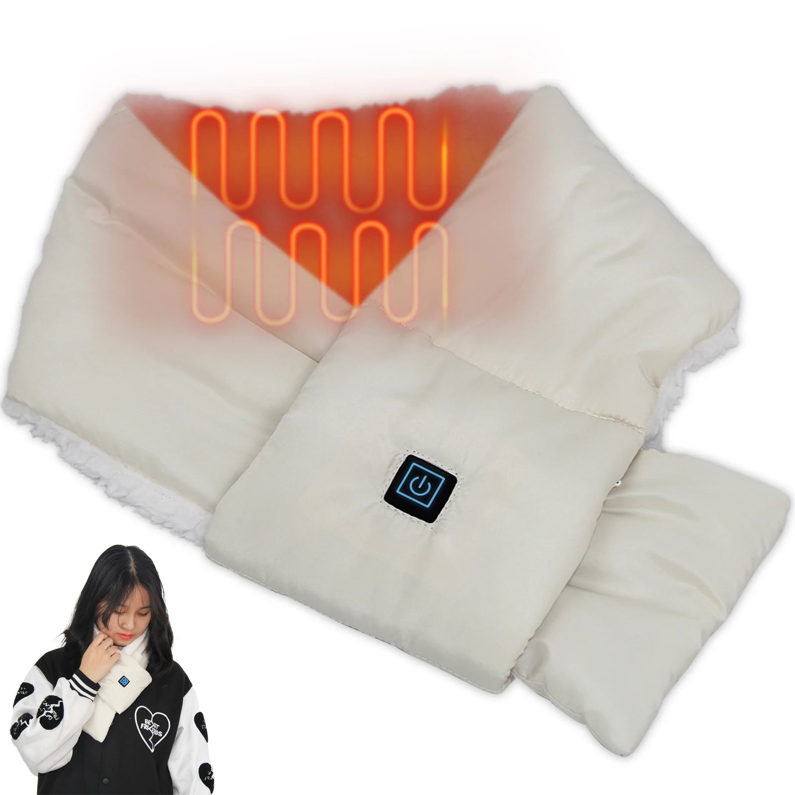 Heated Winter Scarf Smart Heated Scarf USB Heated Scarf