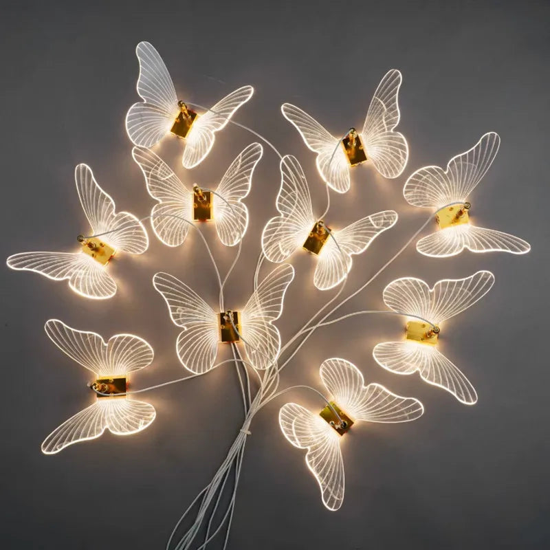 Acrylic Butterfly Pendant Light for Wedding Hall Ceiling Hanging Light Decoration