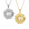New Embossed Face Sun Pendant Necklace Gold Plated Carved Face Pendant Gold Sun Charms for Jewelry Making Necklace Jewelry
