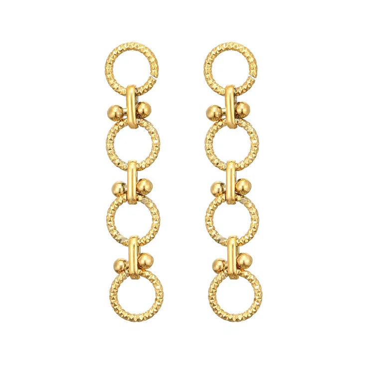 Fashion Geometric Custom Personalized Jewelry Link Earring Chain Earrings