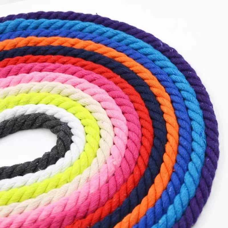 Wholesale 3 mm 100% Natural Cotton Twine DIY Cotton Macrame Kit Twisted Macrame Rope Christmas Decoration Rope 200 Meters/ Roll
